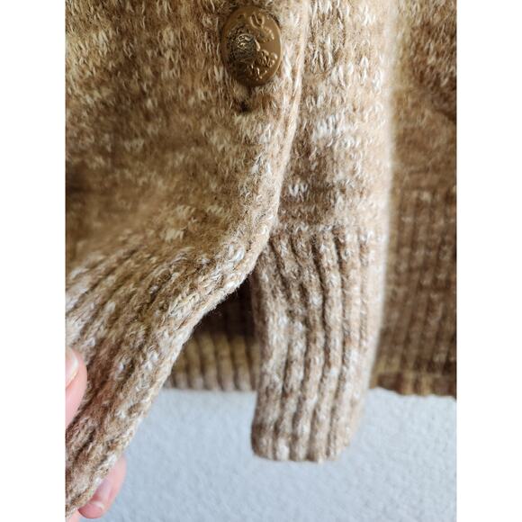 Y2k J. Crew Women's Knit Low Cut Cardigan Sweater Lg - Picture 5 of 8